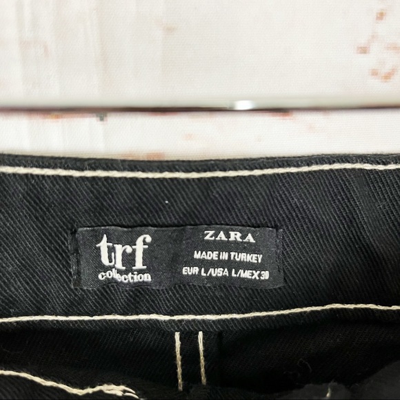 Zara Black Blogger Favorite A Line Mini Skirt Size Large - Picture 3 of 5